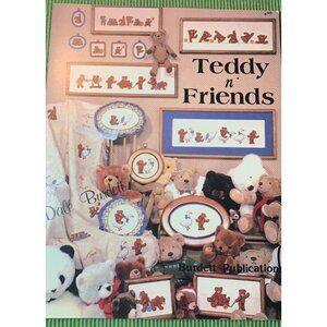 Dale Burdett Teddy N Friends Cross Stitch Pattern Book Adorable Designs
